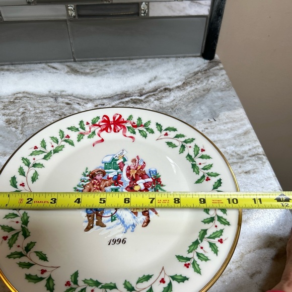 Vtg Lenox 1996 Annual Holiday China Plate Victorian Letters to Santa 6th - Picture 2 of 4